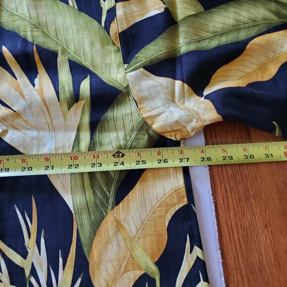 Tommy Bahama Black Leaf NWT XXL Silk Short Sleeve Shirt - Picture 13 of 13